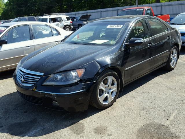 JH4KB16566C012140 - 2006 ACURA RL შავი ფოტო 2