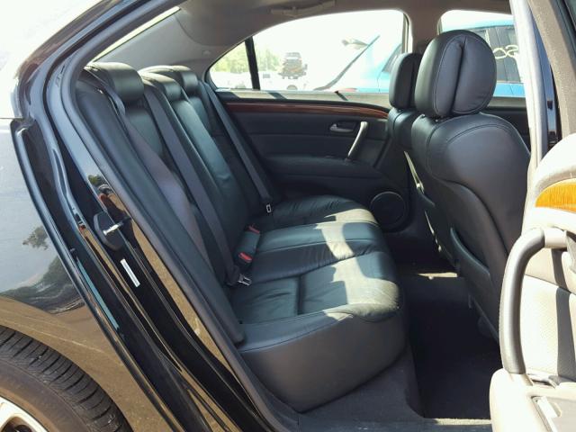 JH4KB16566C012140 - 2006 ACURA RL შავი ფოტო 6