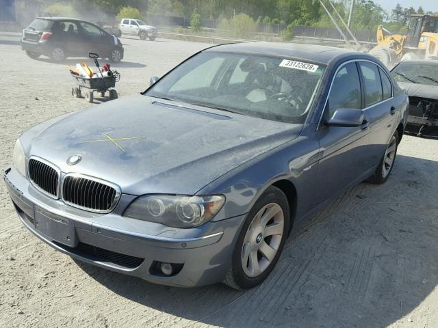 WBAHL83527DT10926 - 2007 BMW 750 BLUE photo 2