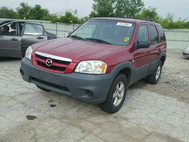 4F2YZ02Z75KM33816 - 2005 MAZDA TRIBUTE I RED photo 2