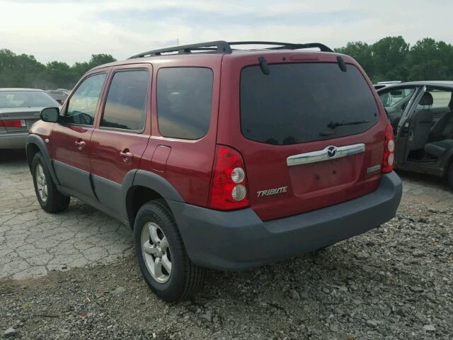 4F2YZ02Z75KM33816 - 2005 MAZDA TRIBUTE I RED photo 3