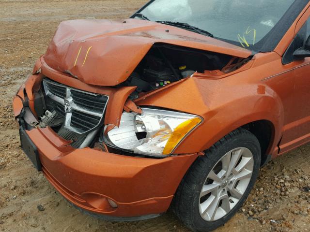 1B3CB5HA7BD233467 - 2011 DODGE CALIBER HE ORANGE photo 9