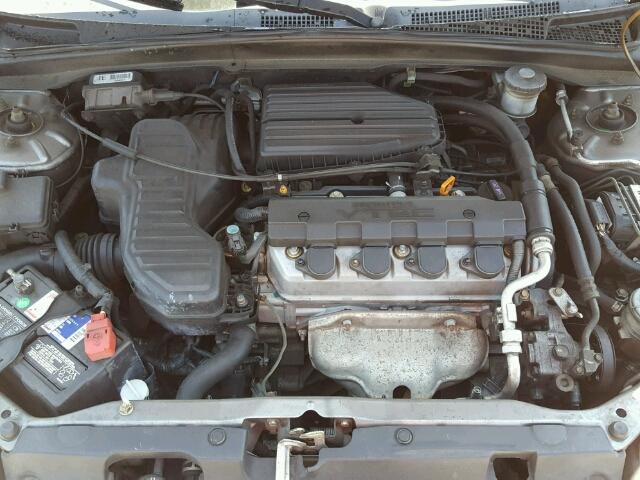 1HGEM22945L023418 - 2005 HONDA CIVIC GRAY photo 7