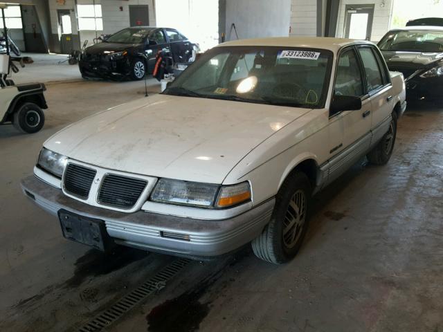 1G2NE54UXMC574552 - 1991 PONTIAC GRAND AM L WHITE photo 2