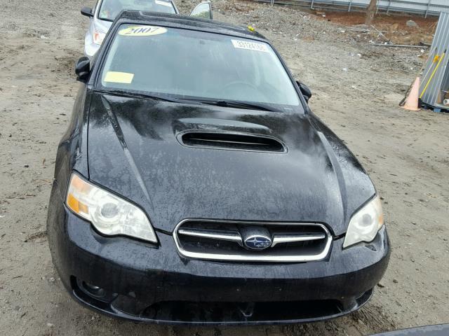 4S3BL676474211296 - 2007 SUBARU LEGACY GT BLACK photo 9