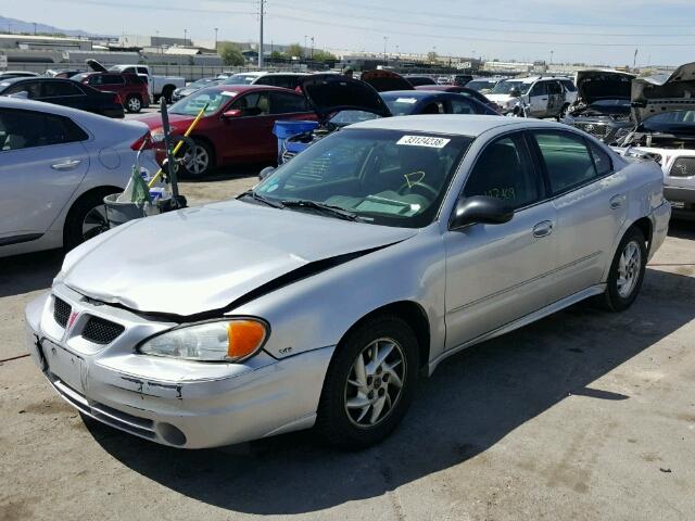 1G2NF52E24C133541 - 2004 PONTIAC GRAND AM S Gümüş foto 2