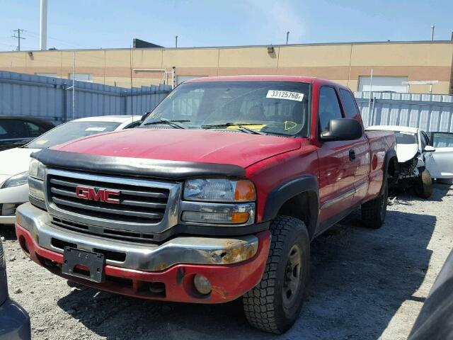 1GTHC29U15E240292 - 2005 GMC SIERRA C25 RED photo 2