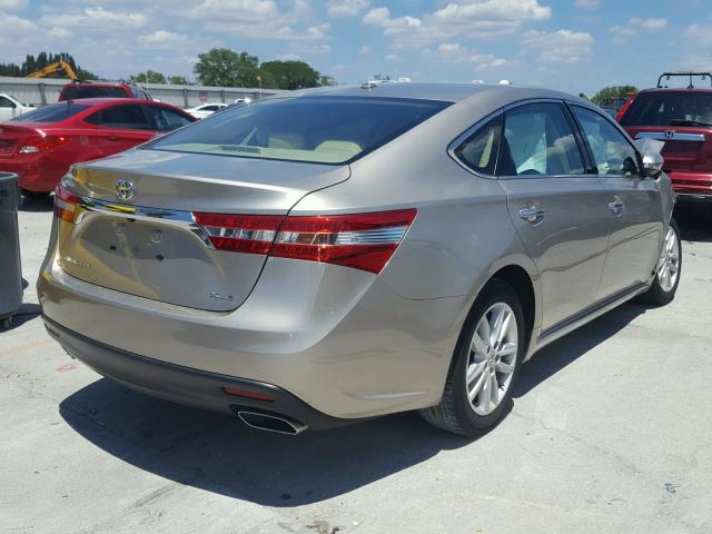 4T1BK1EB3FU189727 - 2015 TOYOTA AVALON XLE GOLD photo 4