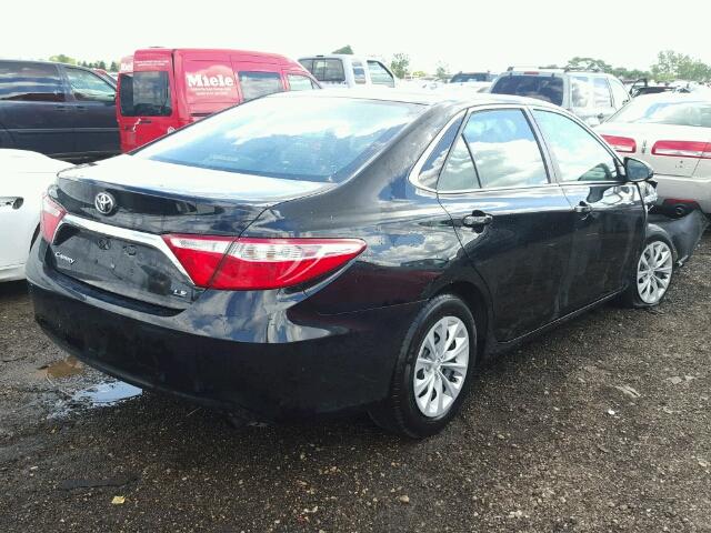 4T4BF1FK2FR476999 - 2015 TOYOTA CAMRY LE BLACK photo 4