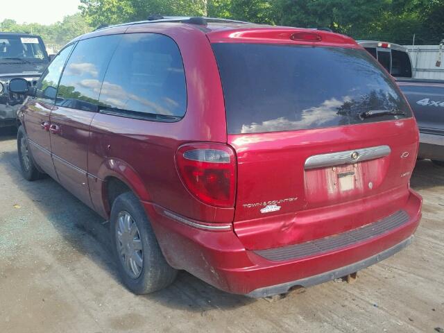 2C4GP64L25R130506 - 2005 CHRYSLER TOWN & COU BURGUNDY photo 3