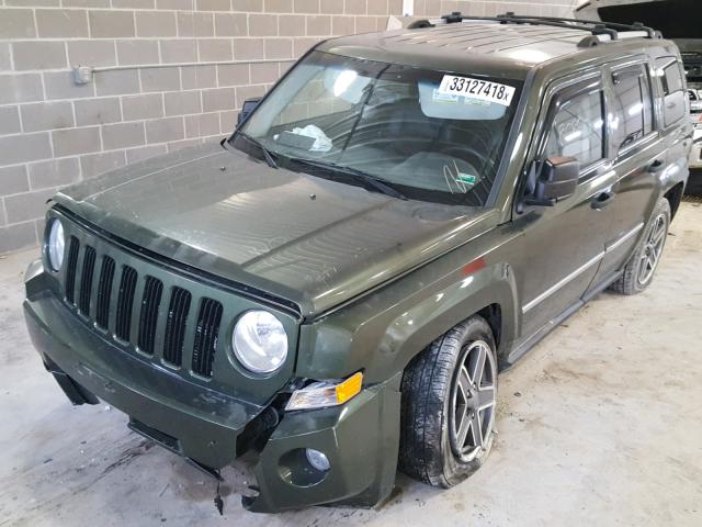 1J8FF48B89D164763 - 2009 JEEP PATRIOT LI GREEN photo 2