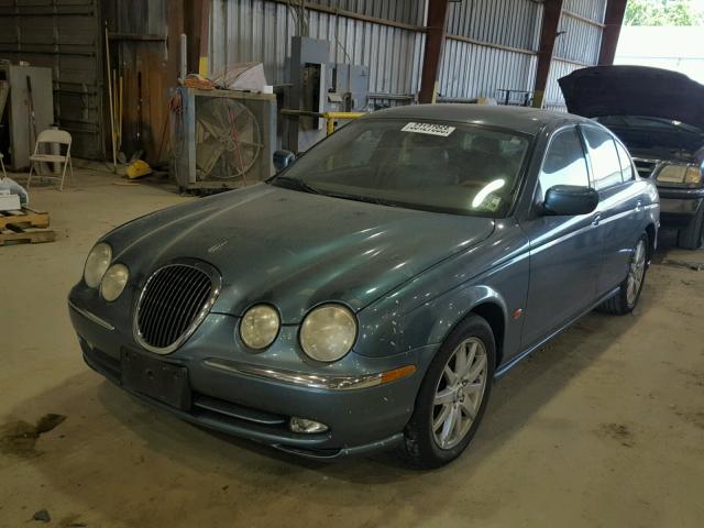 SAJDA01N01FM09866 - 2001 JAGUAR S-TYPE BLUE photo 2