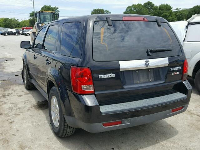 4F2CZ06158KM03104 - 2008 MAZDA TRIBUTE S BLACK photo 3