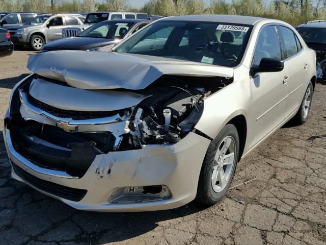 1G11A5SLXFF302531 - 2015 CHEVROLET MALIBU LS BEIGE photo 2