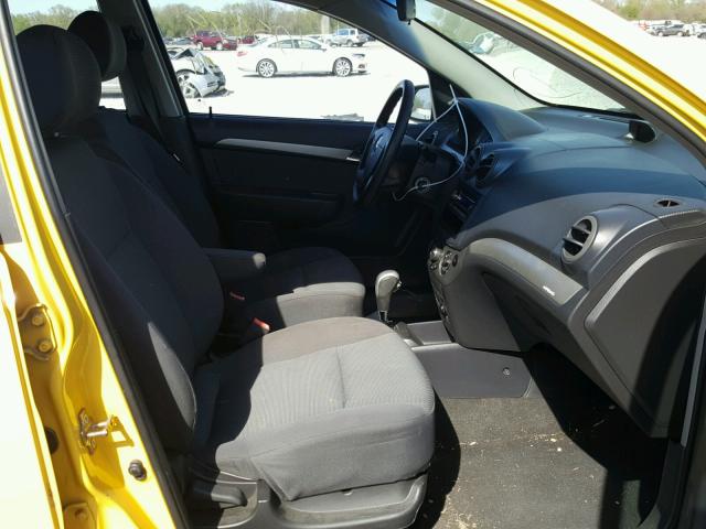 KL1TD56687B069759 - 2007 CHEVROLET AVEO BASE Сары фото 5