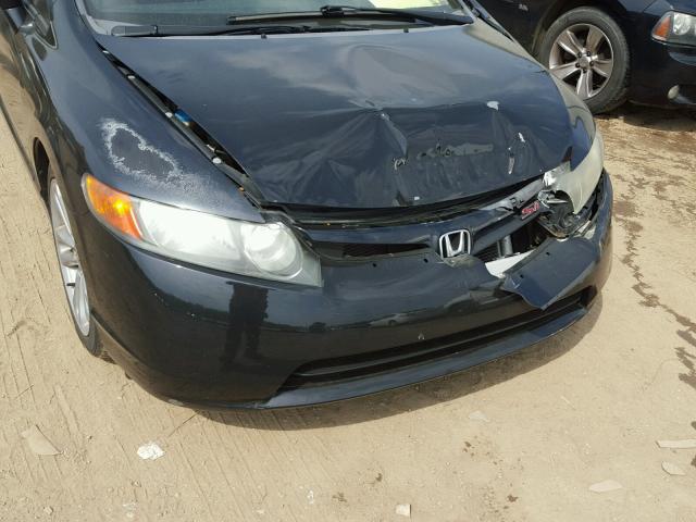 2HGFA55528H711314 - 2008 HONDA CIVIC SI BLACK photo 9