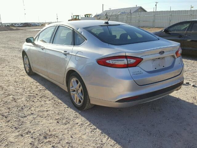 3FA6P0H78FR252861 - 2015 FORD FUSION SE SILVER photo 3