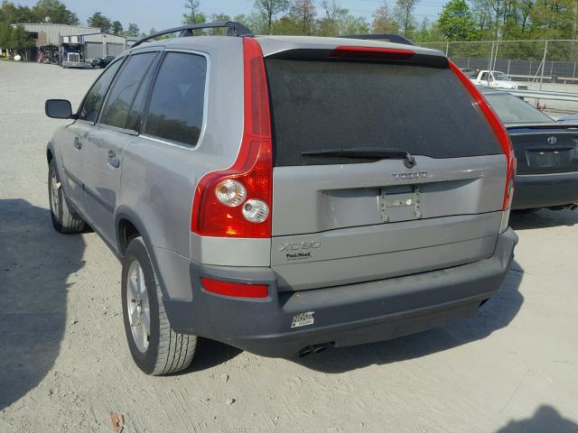 YV1CY592451167030 - 2005 VOLVO XC90 SILVER photo 3