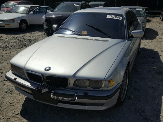 WBAGG83411DN89204 - 2001 BMW 740 I AUTO SILVER photo 2