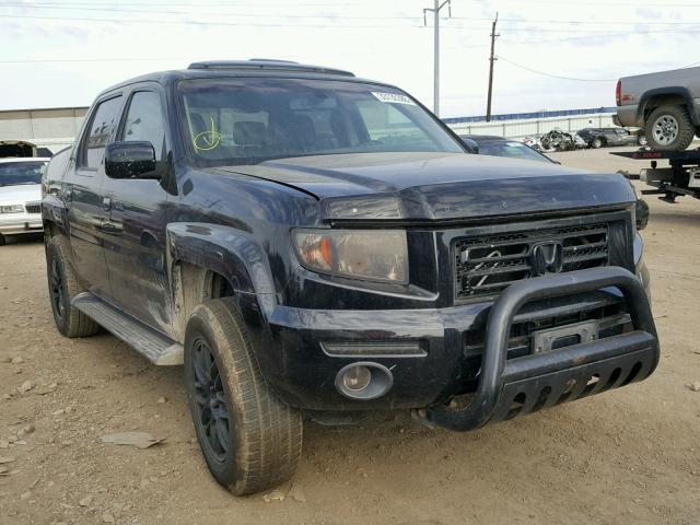 2HJYK16507H507696 - 2007 HONDA RIDGELINE BLACK photo 1