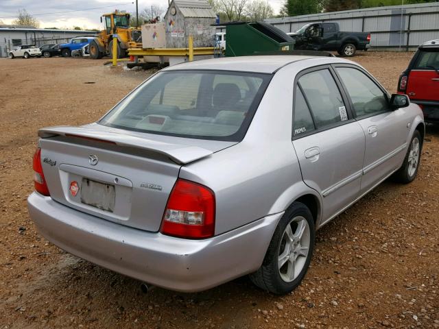 JM1BJ225331138365 - 2003 MAZDA PROTEGE DX SILVER photo 4