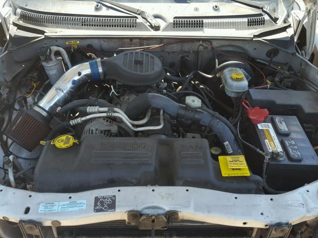 1B7FL26X31S145105 - 2001 DODGE DAKOTA SILVER photo 7