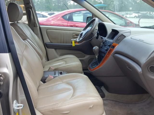 JT6GF10U5Y0051423 - 2000 LEXUS RX 300 TAN photo 5