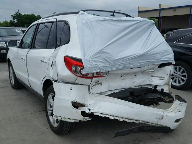 5XYZK4AG0BG005331 - 2011 HYUNDAI SANTA FE L WHITE photo 3