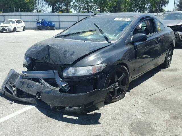 2HGFG1B6XAH503756 - 2010 HONDA CIVIC LX BLACK photo 2