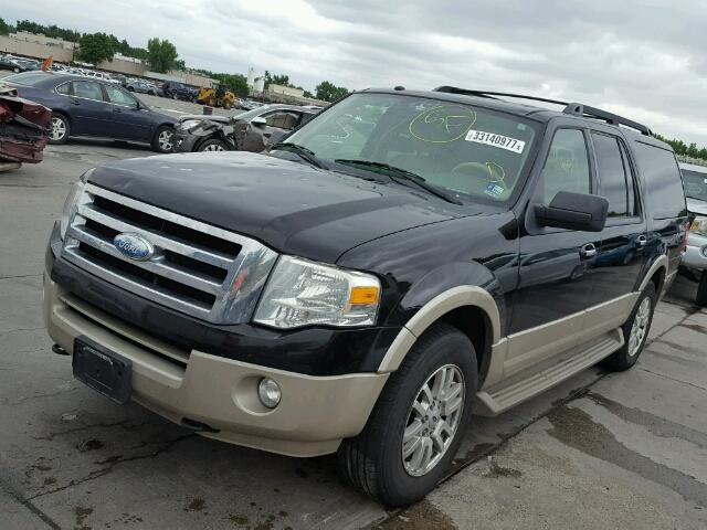 1FMFK18549LA02674 - 2009 FORD EXPEDITION BLACK photo 2