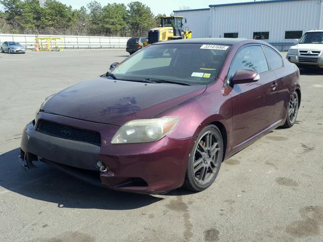 JTKDE177660088517 - 2006 TOYOTA SCION TC 栗色 照片 2