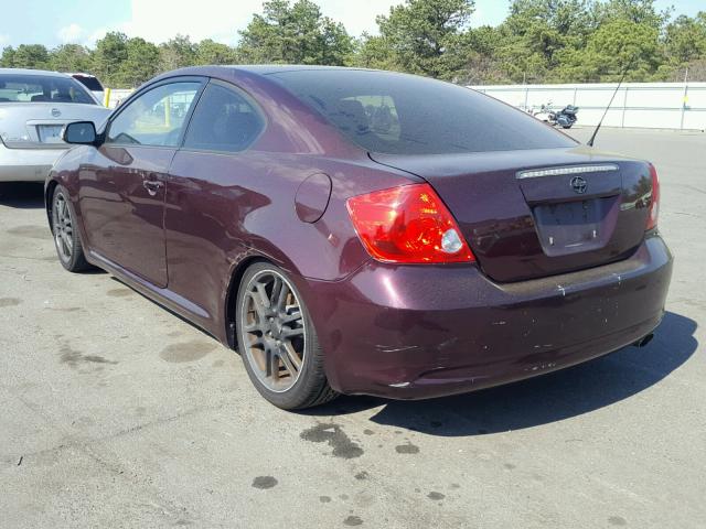 JTKDE177660088517 - 2006 TOYOTA SCION TC 栗色 照片 3