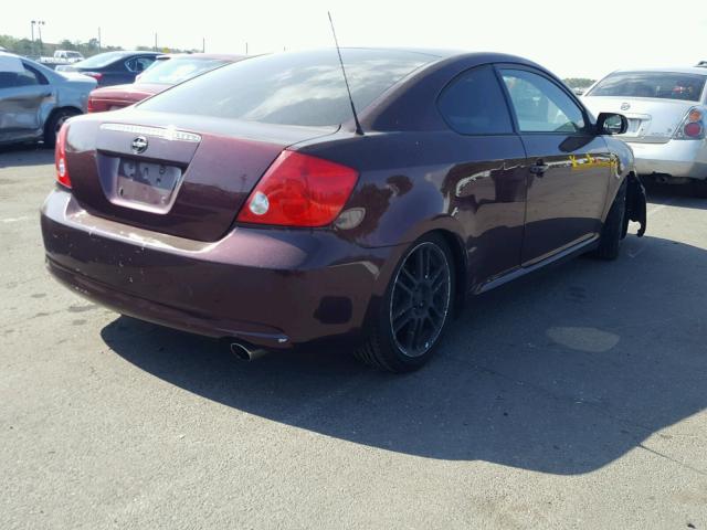 JTKDE177660088517 - 2006 TOYOTA SCION TC 栗色 照片 4