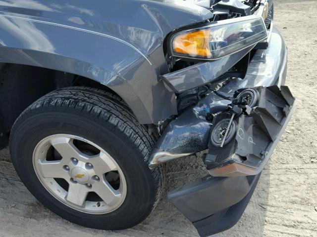 1GCDSCF95C8149044 - 2012 CHEVROLET COLORADO L GRAY photo 9