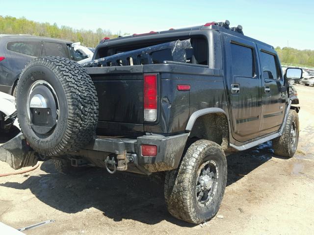 5GRGN22U57H110936 - 2007 HUMMER H2 SUT BLACK photo 4