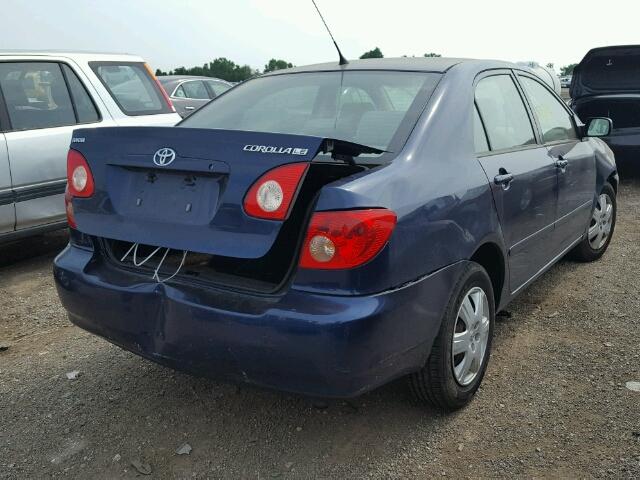 1NXBR32E36Z753902 - 2006 TOYOTA COROLLA BLUE photo 4