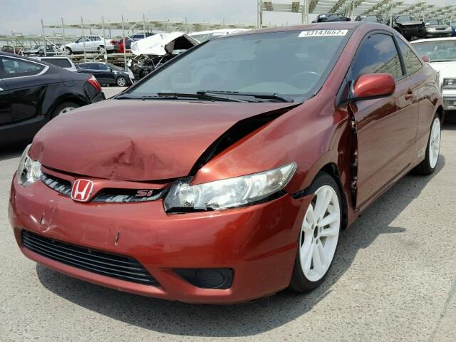 2HGFG21518H704163 - 2008 HONDA CIVIC MAROON photo 2