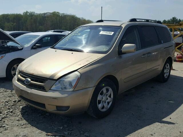 KNDMB233986221974 - 2008 KIA SEDONA EX GOLD photo 2