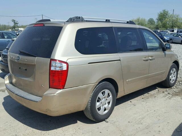 KNDMB233986221974 - 2008 KIA SEDONA EX GOLD photo 4