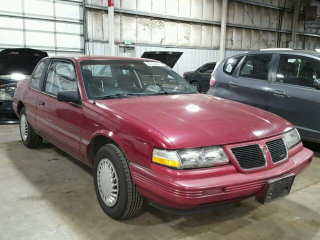 1G2NE14U7MC610240 - 1991 PONTIAC GRAND AM L BURGUNDY photo 1