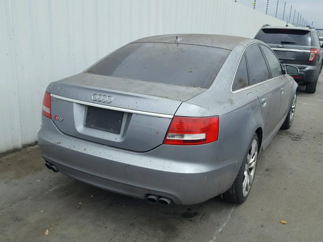 WAUGN74F27N036127 - 2007 AUDI S6 QUATTRO GRAY photo 4