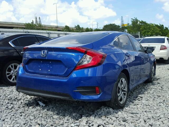 19XFC2F62GE070223 - 2016 HONDA CIVIC LX BLUE photo 4