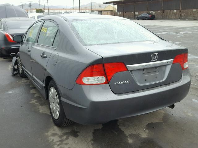 2HGFA1F34AH582391 - 2010 HONDA CIVIC VP GRAY photo 3