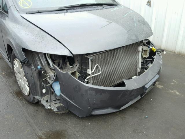 2HGFA1F34AH582391 - 2010 HONDA CIVIC VP GRAY photo 9