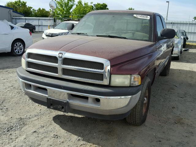 3B7HC13Y91G802559 - 2001 DODGE RAM 1500 RED photo 2