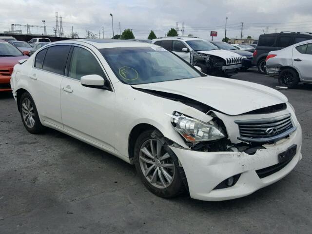 JN1DV6AP7BM830216 - 2011 INFINITI G25 BASE WHITE photo 1