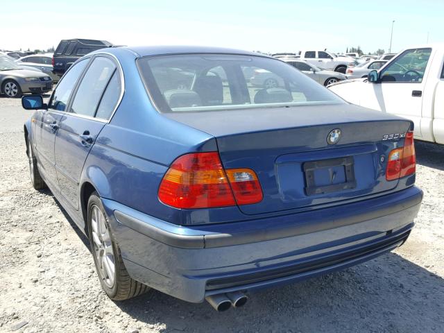 WBAEW53412PG19264 - 2002 BMW 330 XI BLUE photo 3