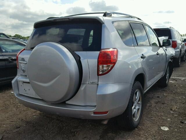 JTMBK35V175026595 - 2007 TOYOTA RAV4 SILVER photo 4