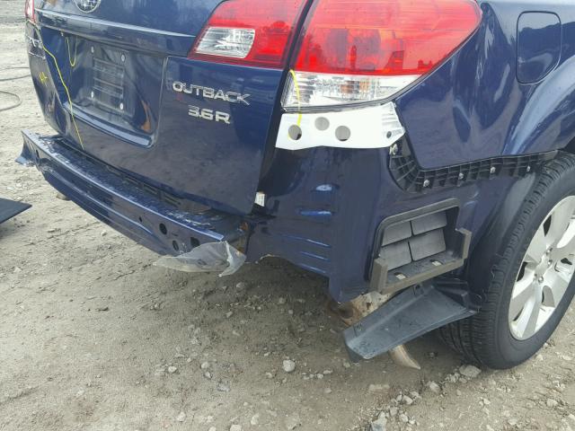 4S4BRDLCXB2415082 - 2011 SUBARU OUTBACK 3. BLUE photo 9