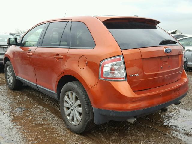 2FMDK39C67BB20836 - 2007 FORD EDGE SEL P ORANGE photo 3